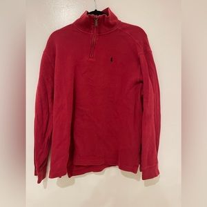 University of South Carolina Gamecocks embroidered Polo quarter zip sweater.
